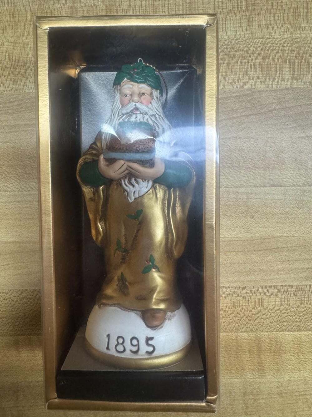 Memories of Santa “The Century Father Christmas 1895” Ornament w/ Card Vintage
